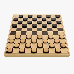 Checkers Draughts Table Strategy Game