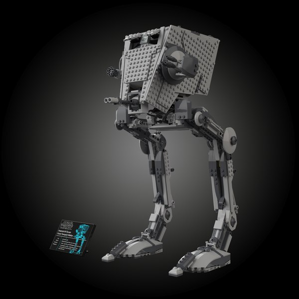 3D imperial at-st lego - TurboSquid 1529832