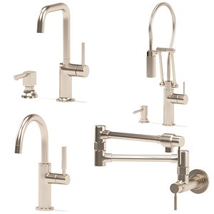 3D BRIZO kitchen faucets collection model