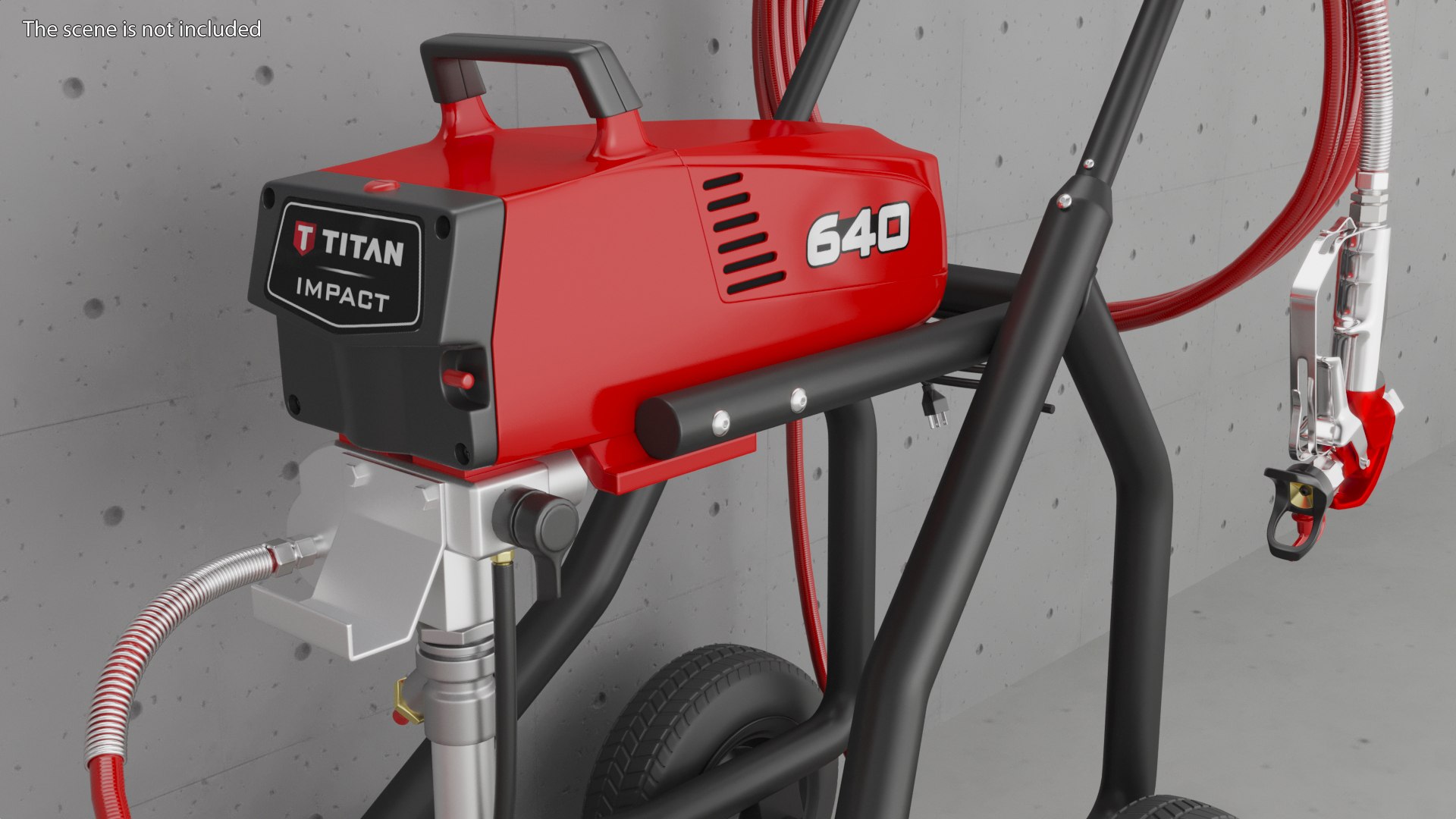 Titan Impact 640 Metal Airless Paint Sprayer Model - TurboSquid 1724397