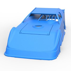 3D Shell of Dirt Modified Super stock car Scale 1 to 25 model