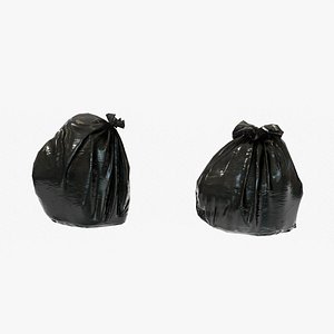3D model garbage bags -