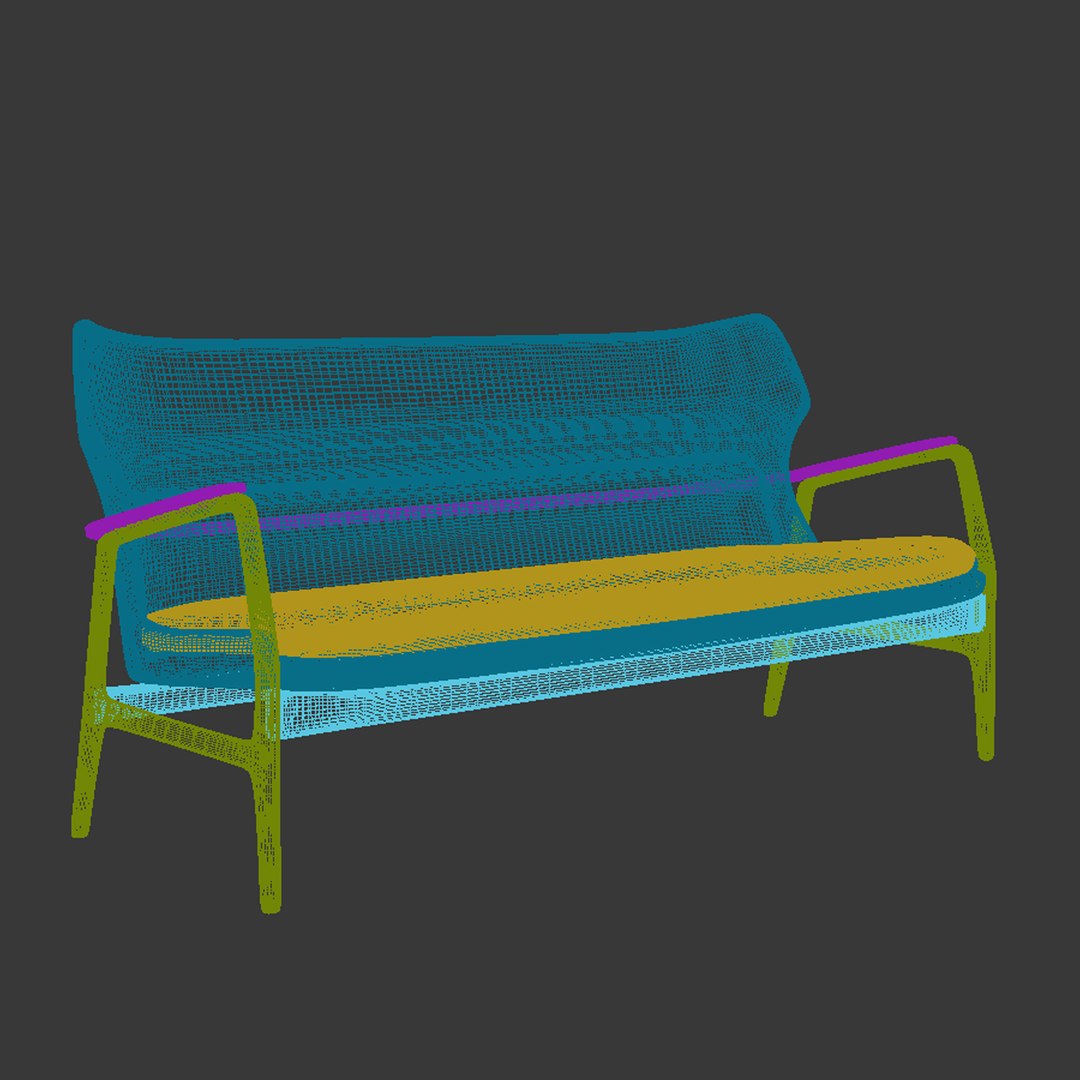 3dsmax bovenkamp 3 seater couch sofa
