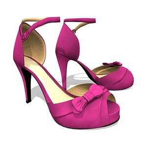 Bridal Shoes 3D model