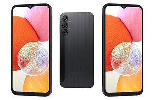 3D Samsung Galaxy A14 Black Low Poly model