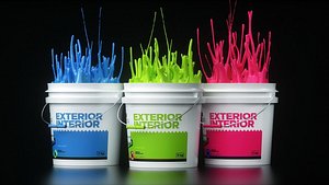 3D Paint Splash Animated