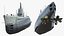 USS Drum SS-228 Submarine Rigged for Cinema 4D