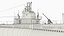 USS Drum SS-228 Submarine Rigged for Cinema 4D
