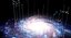 Holograma de galaxia de ciencia ficción
