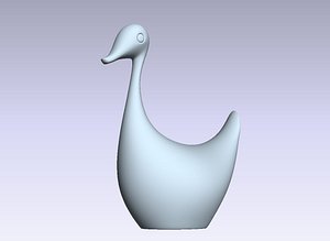 Crystal Duck Figurine