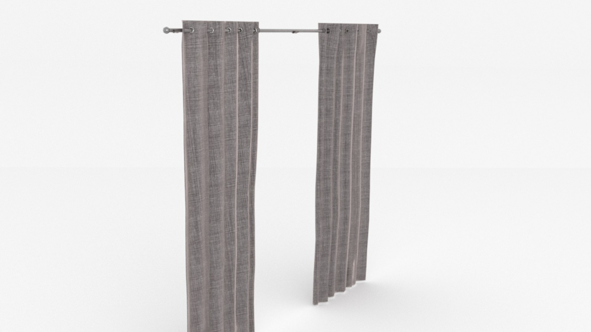 Interior decoration curtains 3D - TurboSquid 1334913