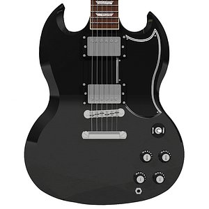 3d model guitar gibson sg