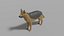 3D Cartoon German Shepherd model