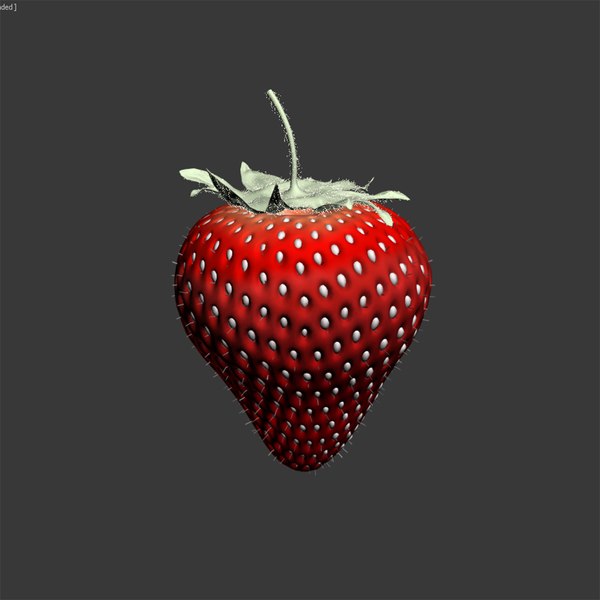 3d strawberry berry