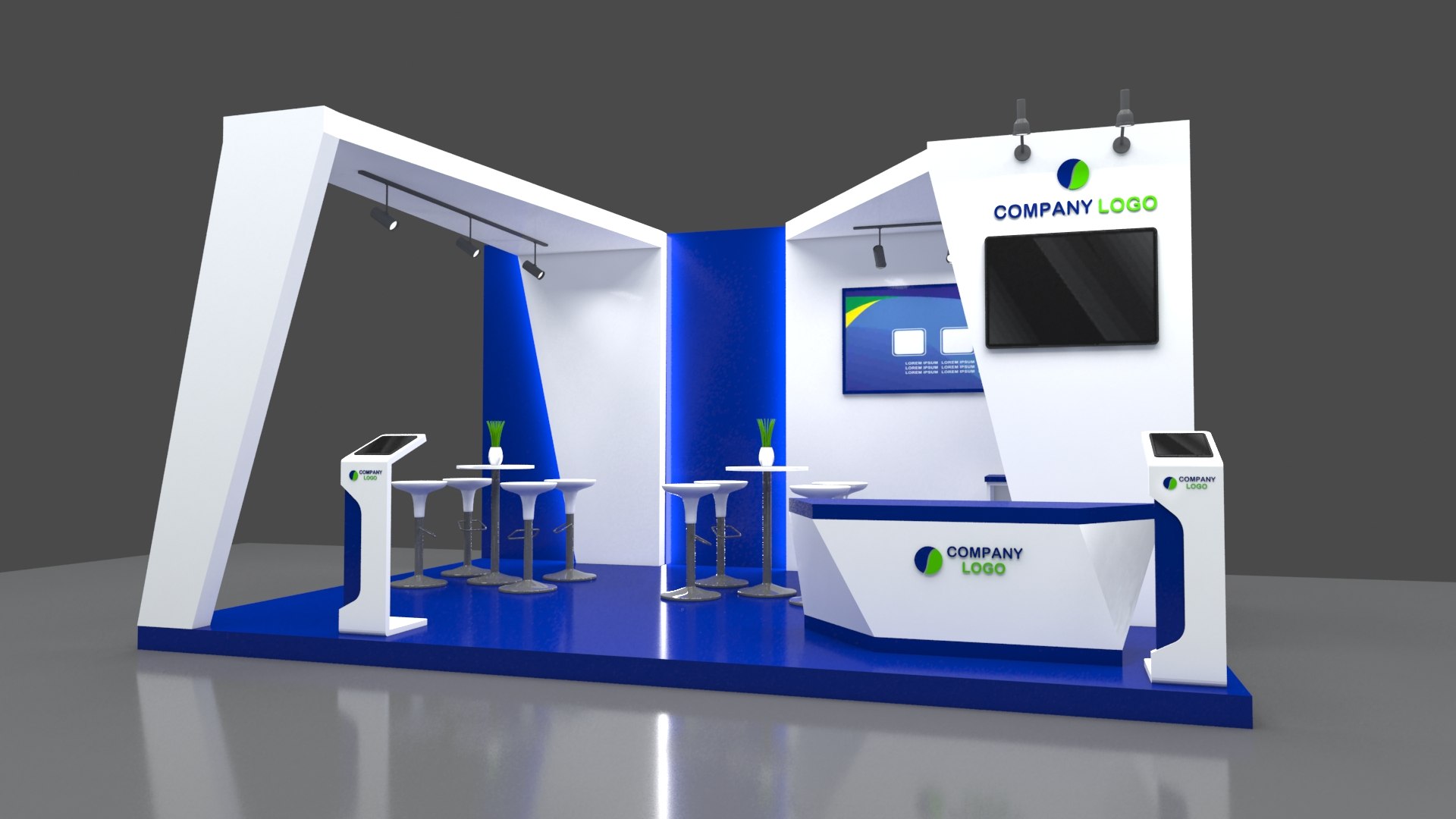 18 Booth Exhibition model https://p.turbosquid.com/ts-thumb/QW/f8UVS6/Ic/scene2/jpg/1675046197/1920x1080/fit_q87/2023bb46d2a6f276c72dc0586df9b4a383937323/scene2.jpg