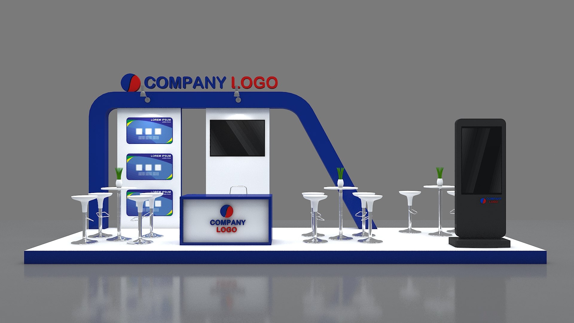 18 Booth Exhibition model https://p.turbosquid.com/ts-thumb/QW/f8UVS6/Vq/scene31/jpg/1675046405/1920x1080/fit_q87/ed8b2dc609c3049dea44731c28b7aa7f69128848/scene31.jpg