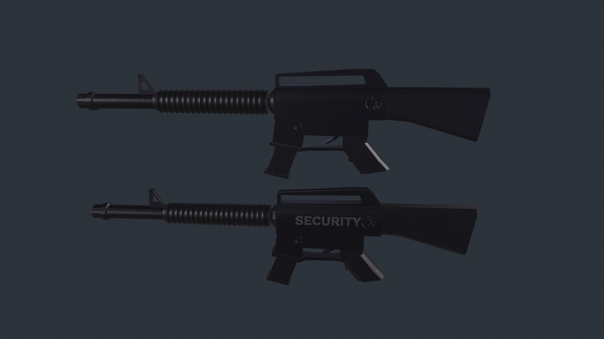 Low poly stylized gun pack model https://p.turbosquid.com/ts-thumb/QW/fG4F6O/b5/lowpolystylizedgunpack3dmodellowpolyobjfbxma18/jpg/1622612631/1920x1080/fit_q87/78a22329a5ffd4a258fbdc9240573e96ec5cd346/lowpolystylizedgunpack3dmodellowpolyobjfbxma18.jpg