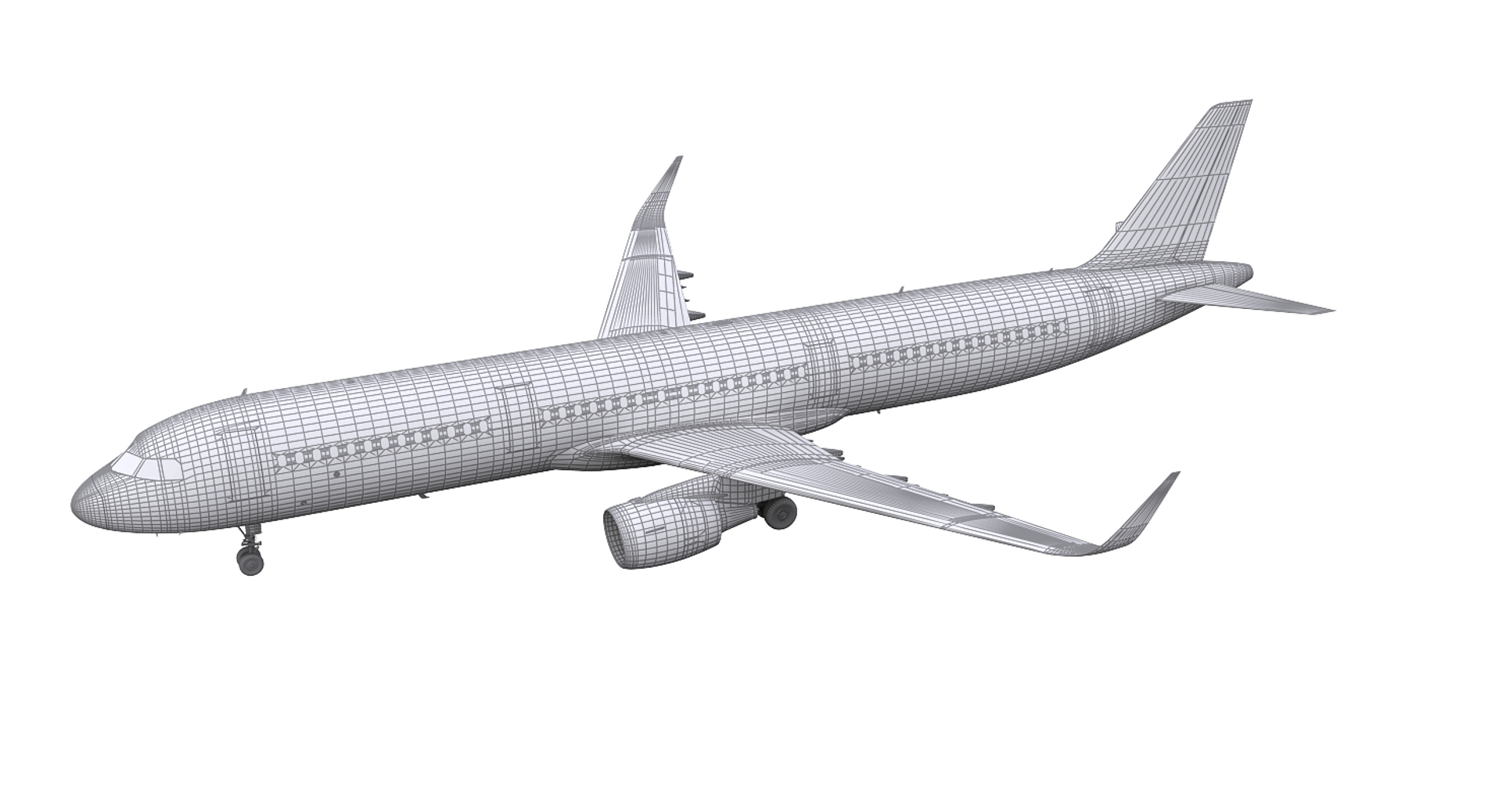 a321 generic 3d model