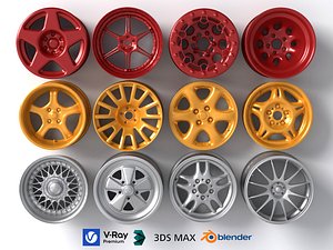3D Custom Car Wheel Rims Modern Sport Automotive Alloy Pack
