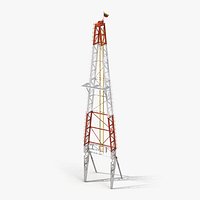 Fracking Gas Platform Tower