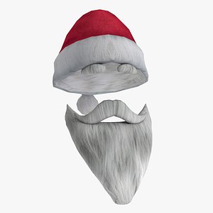 Low-poly Santa Claus Decorations V2 3D model