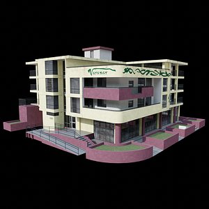 3D Edificio Varamar Cuban Building