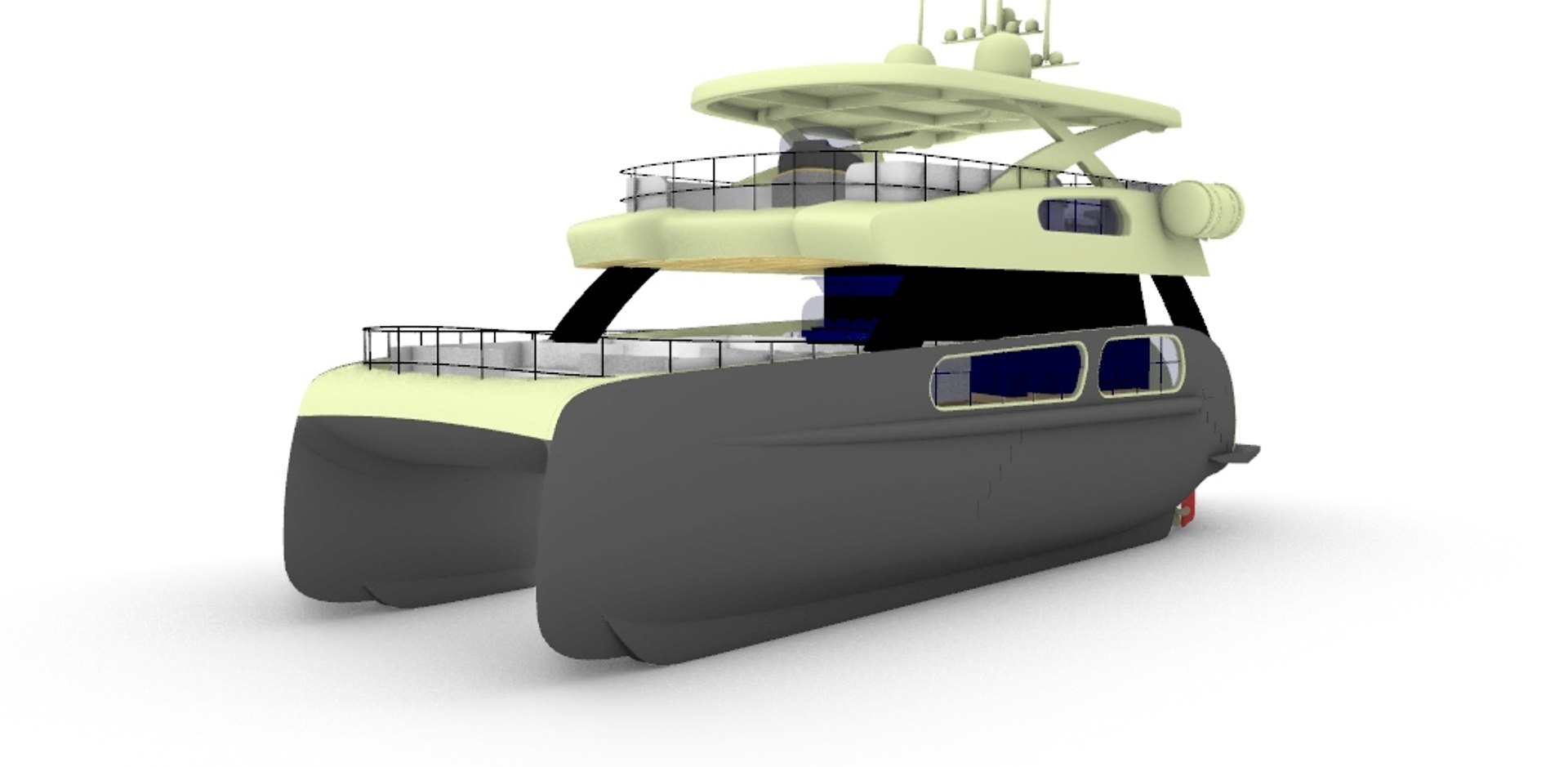 3D Model Luxury Catamaran - TurboSquid 1379133