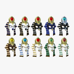 10 Ra Mask A Collection - Egyptian Gods Character Clothing 3D model