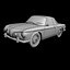 1962 volkswagen karmann ghia 3D model