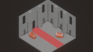 Low Poly Dungeon Scene