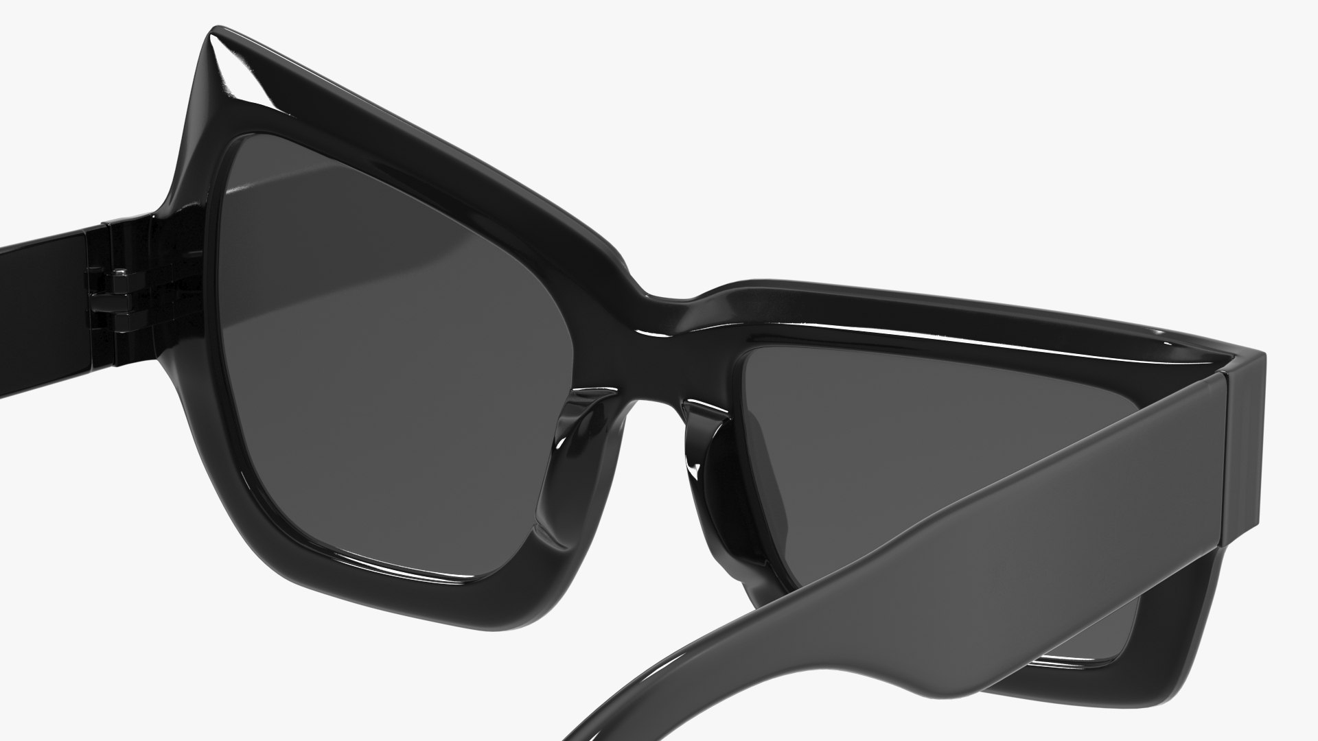 Asymmetrical Sunglasses Black 3D Model - TurboSquid 2203137