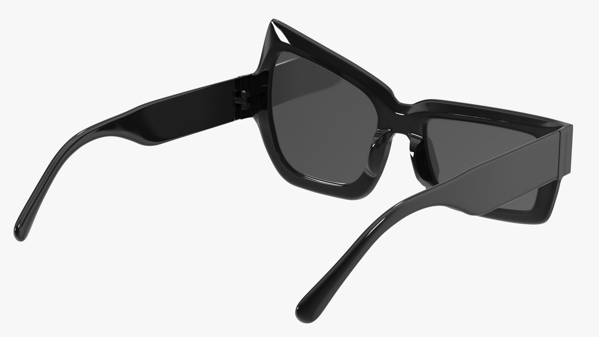 Asymmetrical Sunglasses Black 3D Model - TurboSquid 2203137