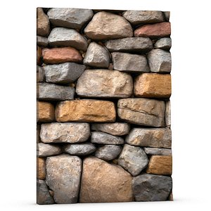 3D Stone Wall 067 model