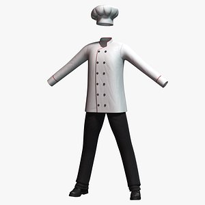 3D cook costume model
