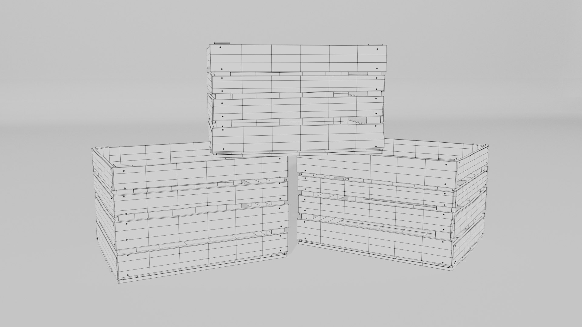 3D Wooden Fruit Box TurboSquid 1964911