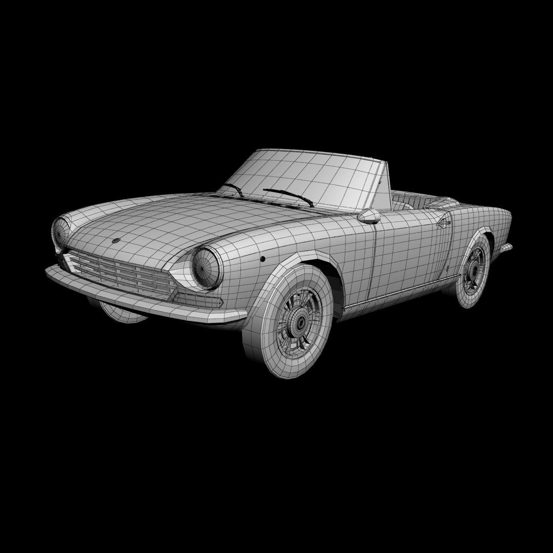 1967 Fiat 124 Spider 3D Model - TurboSquid 1374707