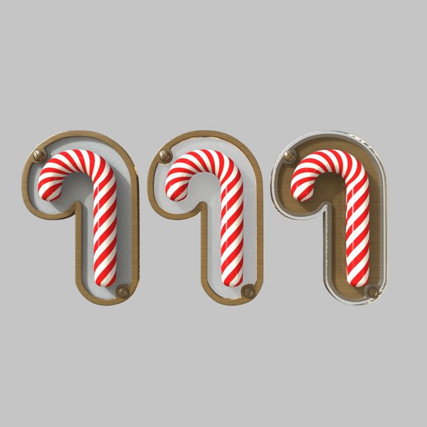 Candy Cane 3D model - TurboSquid 1814871