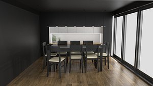 Modern Kitchen 3D model