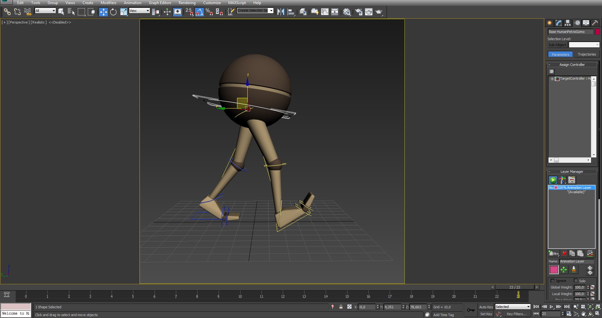 3d Model Cat Rig Character