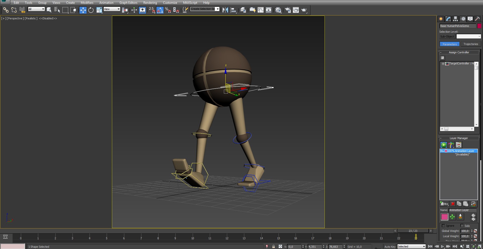 3d Model Cat Rig Character
