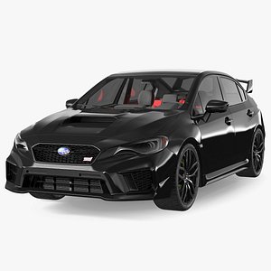 Black Subaru Sedan WRX STI 2021 model