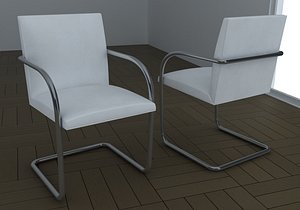 chair brno mies 3d max