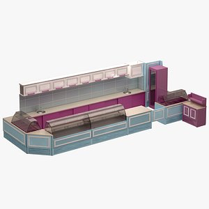 3d bar set model