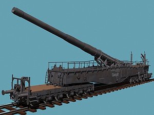 german railroad wwii 3d model