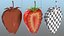 Cartoon Half Cut Strawberry