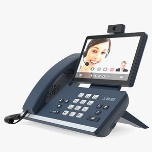 Smart Video IP Phone Matrix Blue Lights On