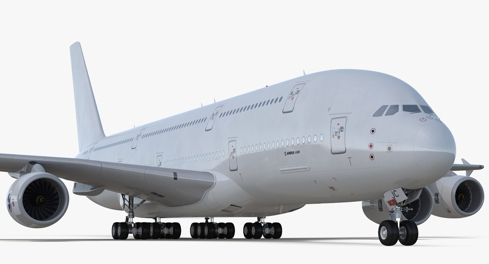 Civil aviation aircraft 3D model