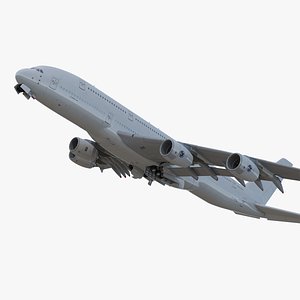 airbus a380-1000 generic rigged 3D model