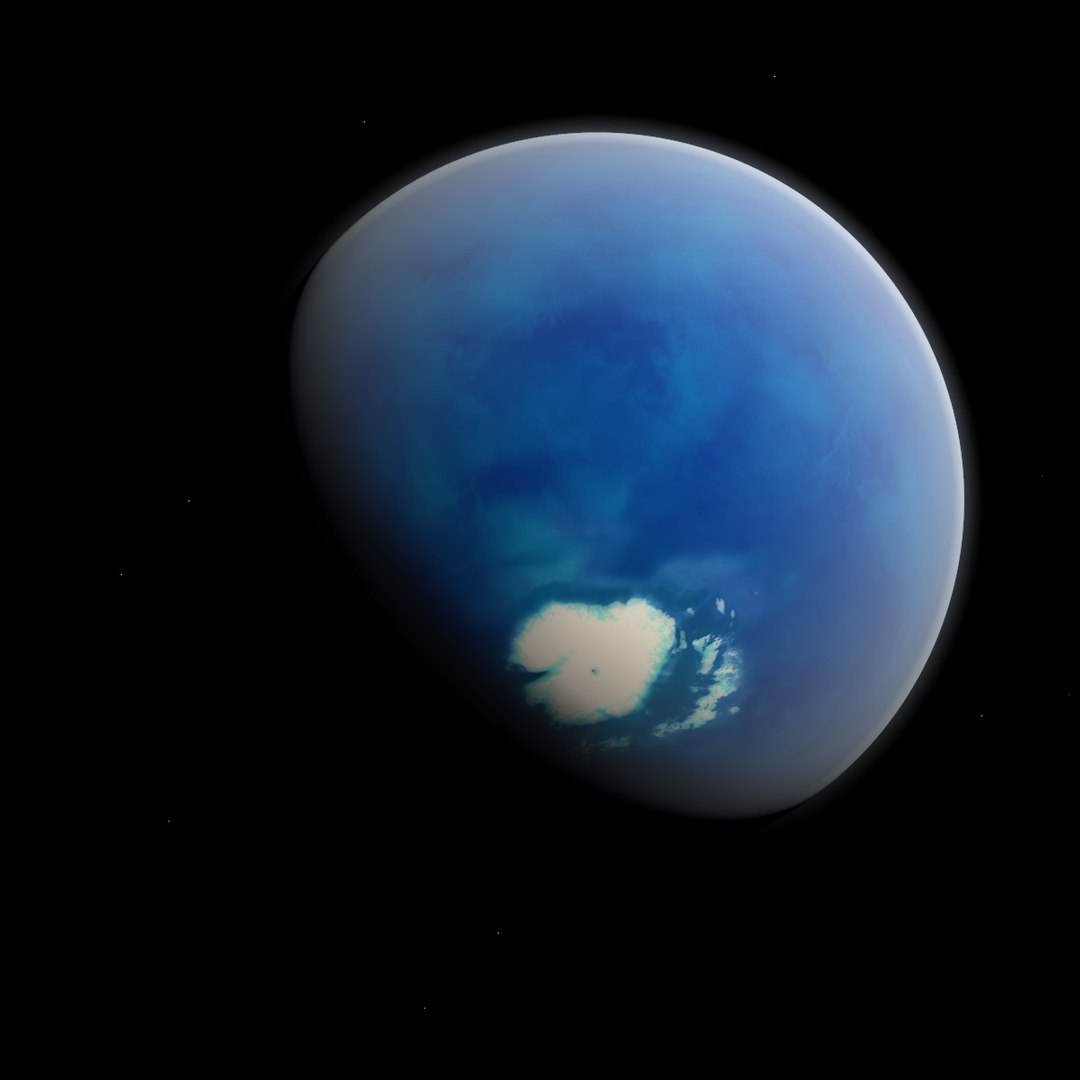 Fictional Alien Water Planet 3D - TurboSquid 1640888