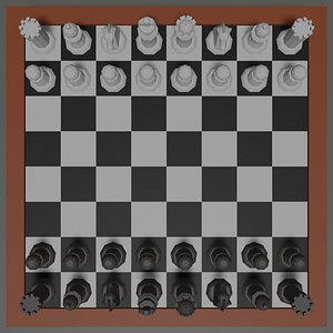 Chess Table Free 3D Model - .blend - Free3D